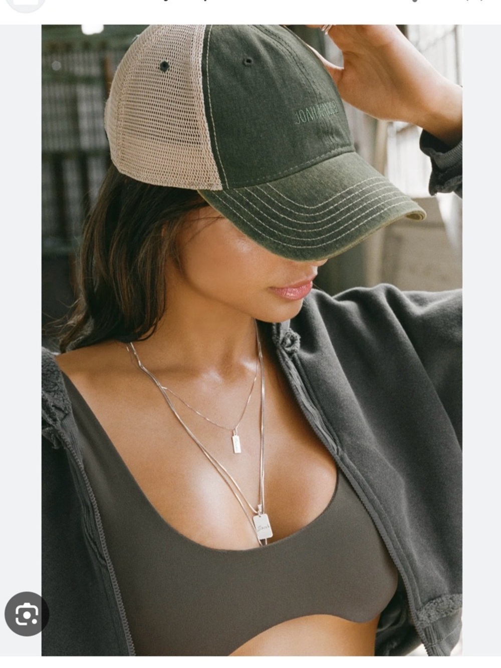 Joah Brown dark green / khaki Mesh Cap NWT